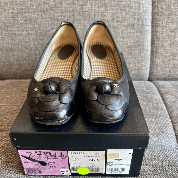 Chanel Espadrilles 100% Auth Brand New Size 37 and Flats give away! $795 value - Picture 7 of 9